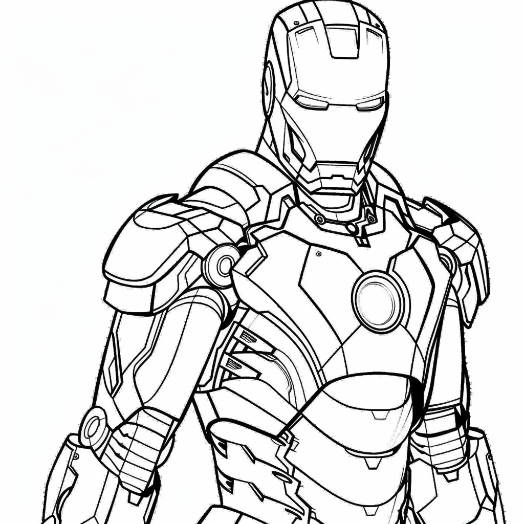 Tranh tô màu Iron man 20