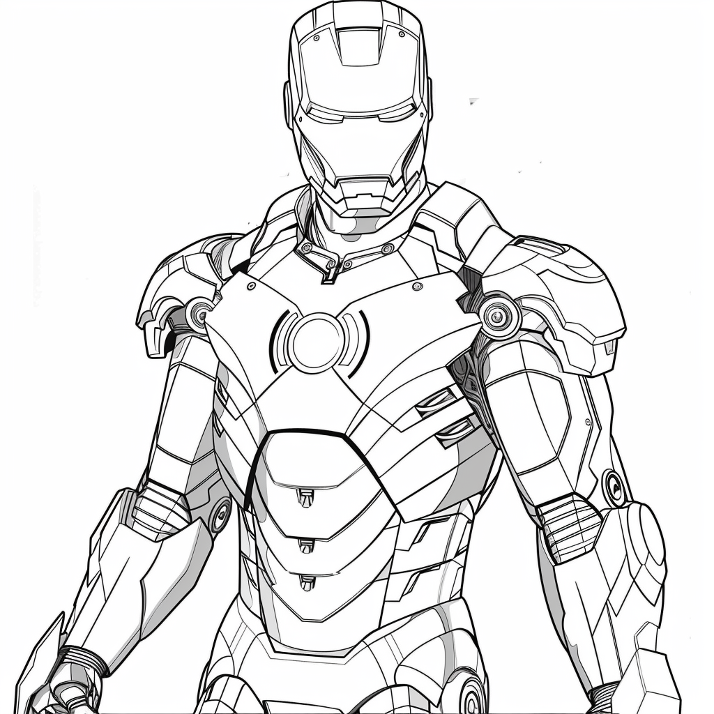 Tranh tô màu Iron man 23