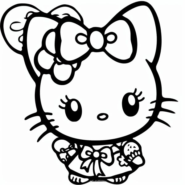 Bộ tranh tô màu Sanrio siêu đáng yêu và dễ thương cho bé 1