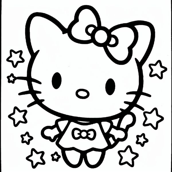 Bộ tranh tô màu Sanrio siêu đáng yêu và dễ thương cho bé 17