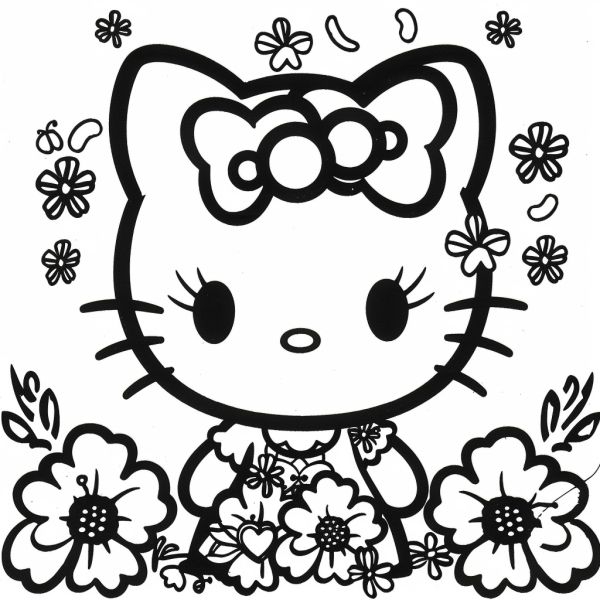 Bộ tranh tô màu Sanrio siêu đáng yêu và dễ thương cho bé 33