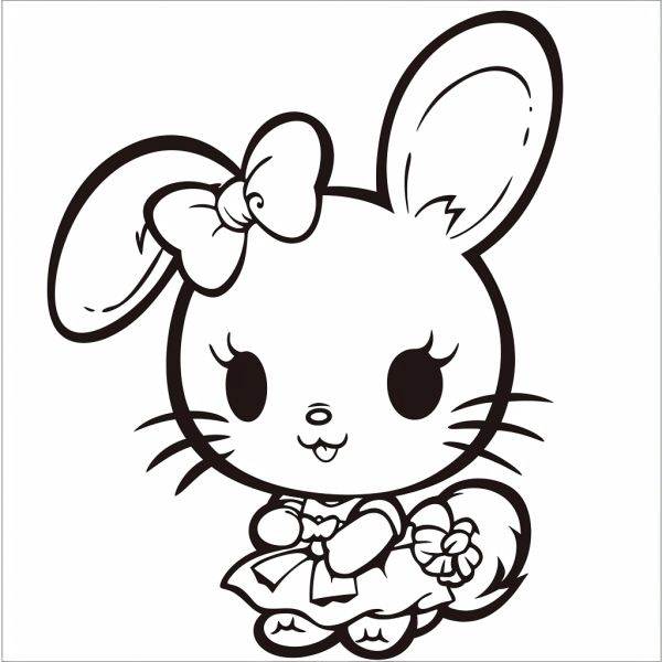 Bộ tranh tô màu Sanrio siêu đáng yêu và dễ thương cho bé 35