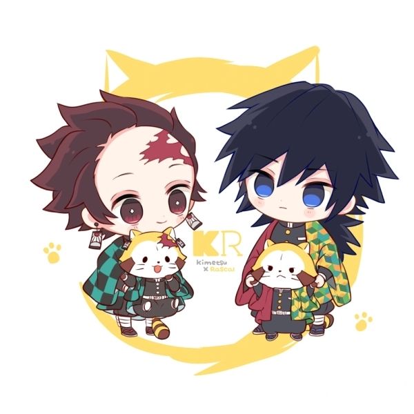 Ảnh Kimetsu Yaiba chibi với ánh mắt lấp lánh của Nezuko