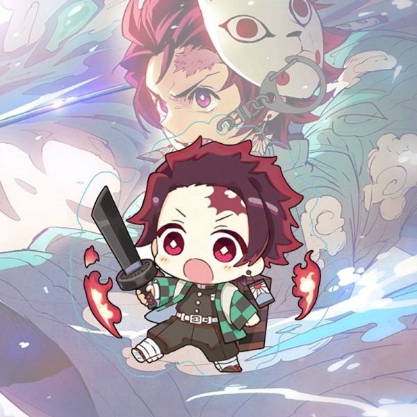 Ảnh Kimetsu Yaiba chibi của Tanjiro Kamado đáng yêu