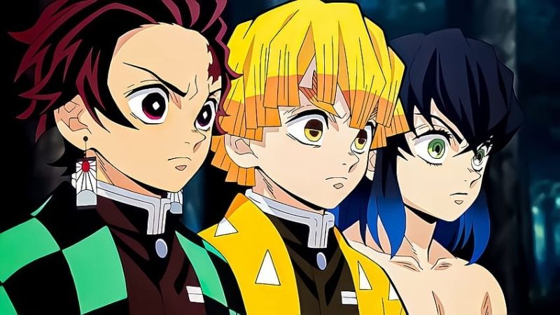 Ảnh Kimetsu Yaiba chibi của Muzan với đôi mắt đỏ ngầu