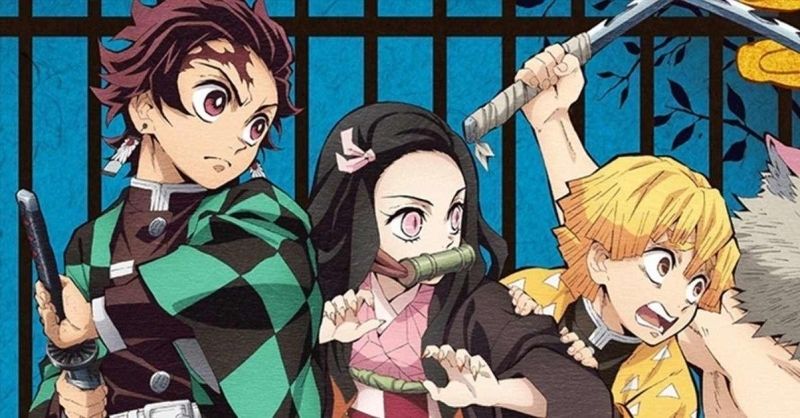 Ảnh Kimetsu Yaiba chibi của Mitsuri đang chơi đùa cùng hoa