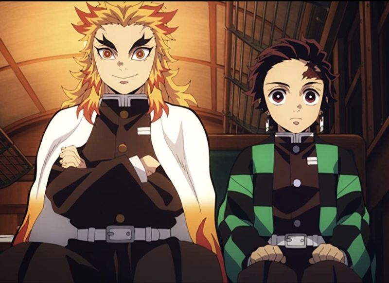 Ảnh Kimetsu Yaiba chibi của Tengen trong bộ đồ lấp lánh