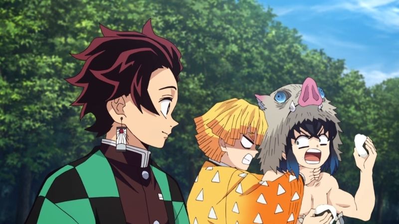 Ảnh Kimetsu Yaiba chibi của Rengoku cùng ngọn lửa rực rỡ