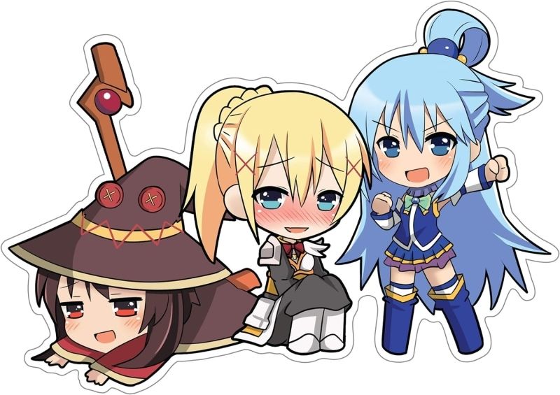 Ảnh chibi anime với đôi má hồng