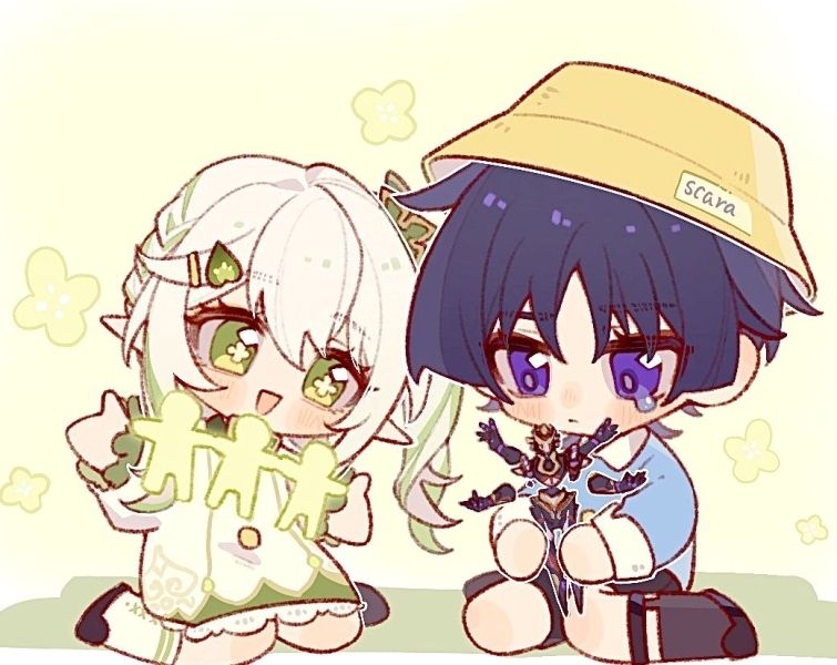 Ảnh chibi anime với biểu cảm vui nhộn