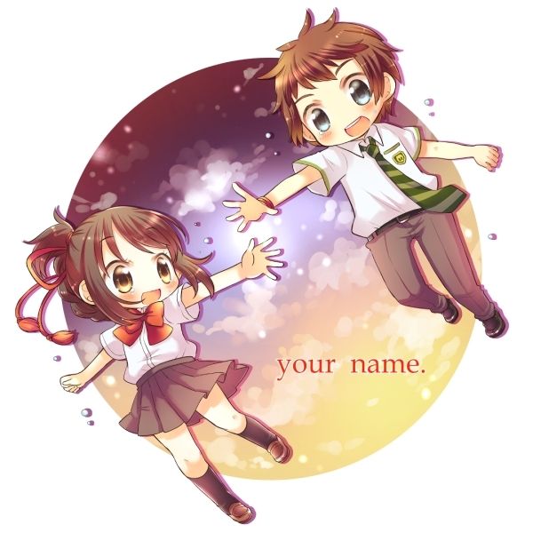 Ảnh chibi anime với nụ cười hồn nhiên