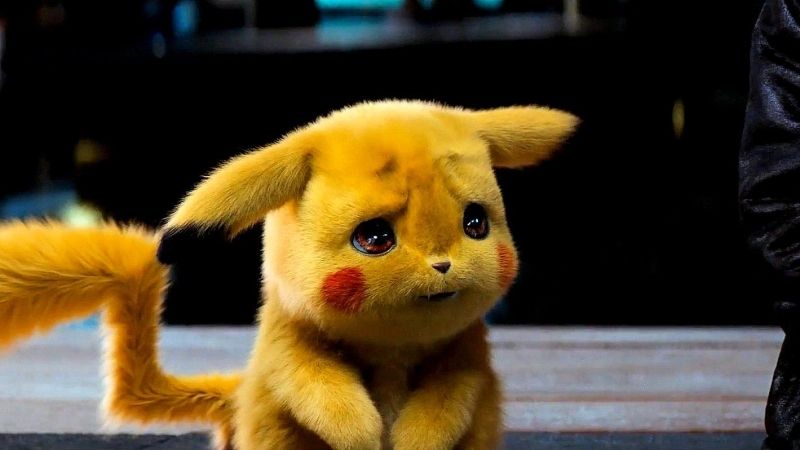 Chibi ảnh Pikachu cute với đôi tai cụp