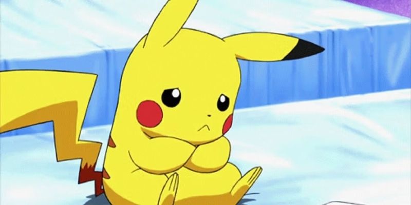 Chibi ảnh Pikachu giận dỗi