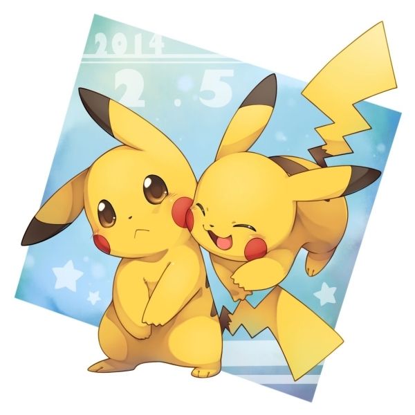 Chibi ảnh Pikachu cute và ngộ nghĩnh