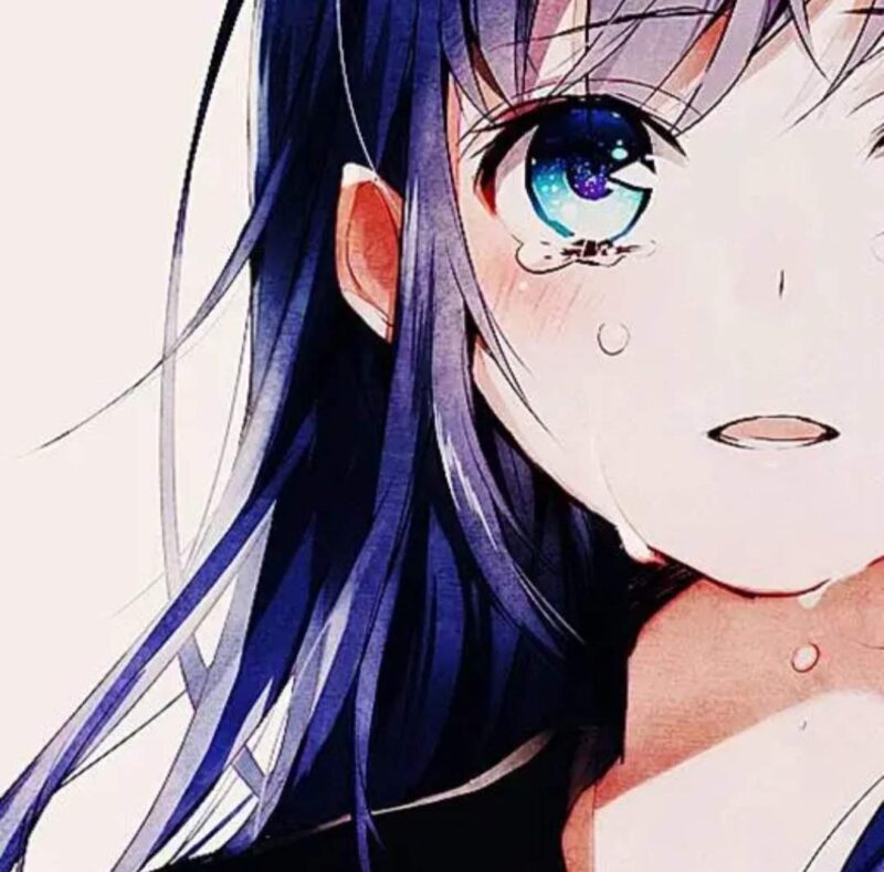 Avatar ảnh buồn khóc nữ anime 2