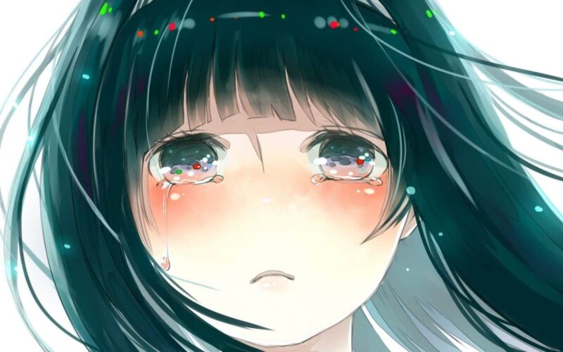 Avatar ảnh buồn khóc nữ anime 27