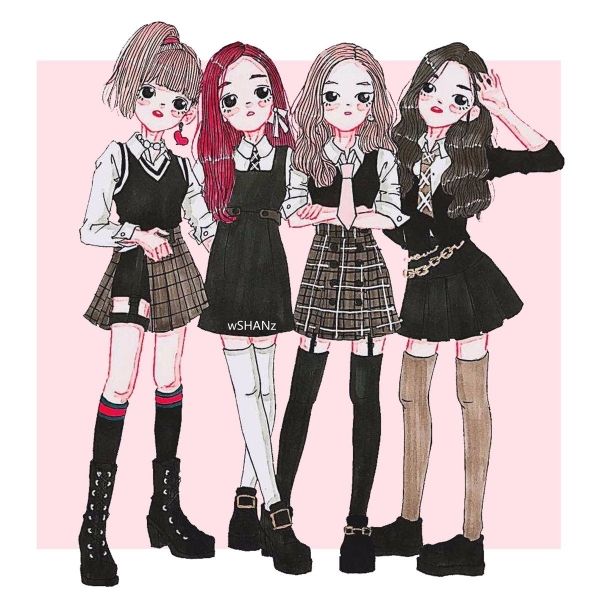 Ảnh đại diện Blackpink chibi, làm nổi bật cá tính ngọt ngào của bạn