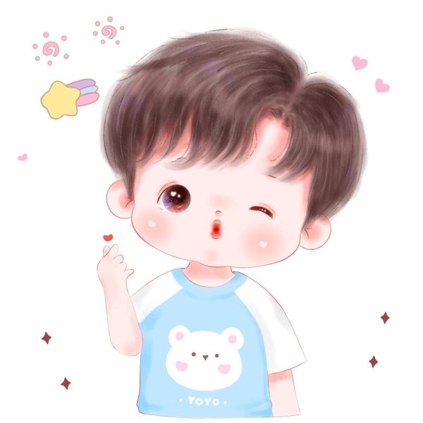 Avatar chibi nam, tạo cảm giác thân thiện và ngọt ngào