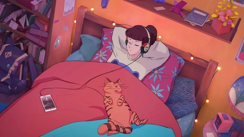 Hình ảnh avatar chill lofi, phù hợp để làm mới tài khoản mạng xã hội