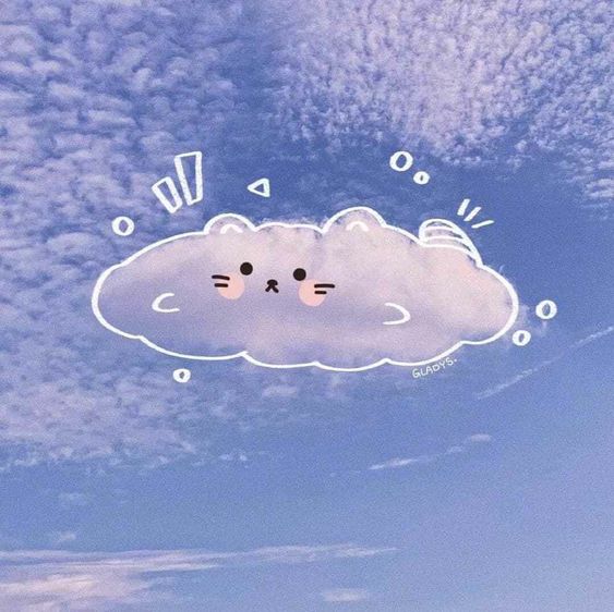 Avatar dễ thương ảnh mây cute 2