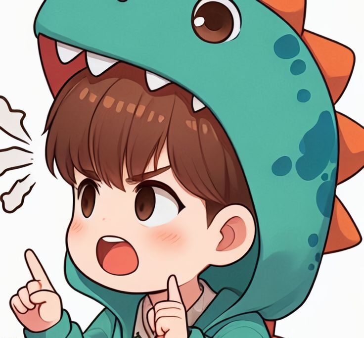 Chibi avatar hình nền khủng long cute ff 3
