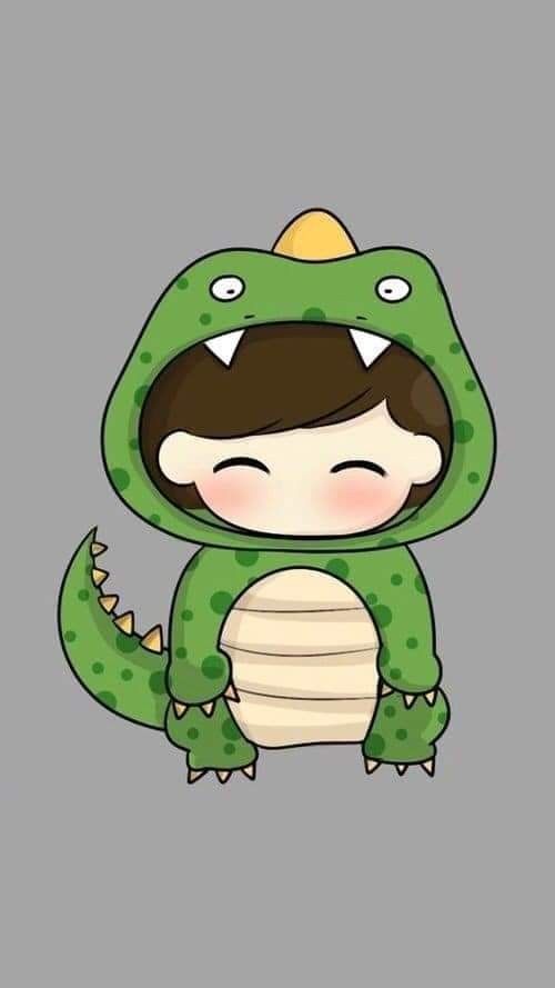 Chibi avatar hình nền khủng long cute ff 23