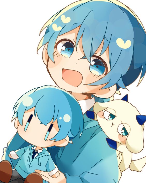 Avatar màu xanh dương cute 1