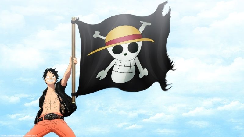 Hình ảnh nhân vật One Piece ngầu, biểu tượng của sự tự do.