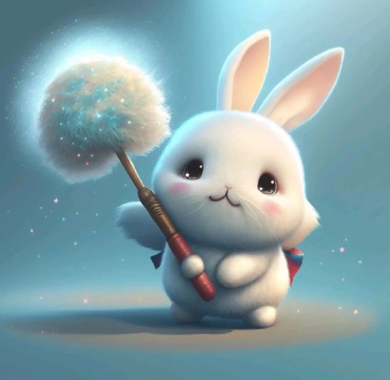 Avatar thỏ hoạt hình cute 17