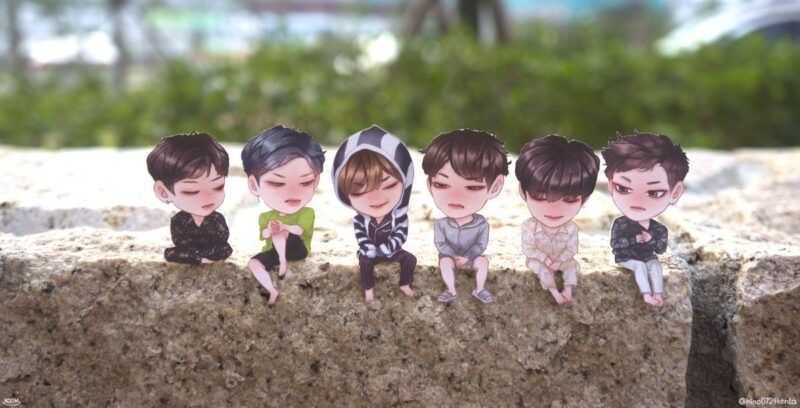 Ảnh chibi bạn thân 6 người dễ thương-ảnh 13