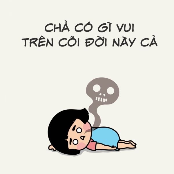 Chibi meme hài hước làm biểu cảm bất mãn