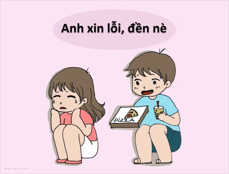 Chibi meme hài hước làm mặt troll