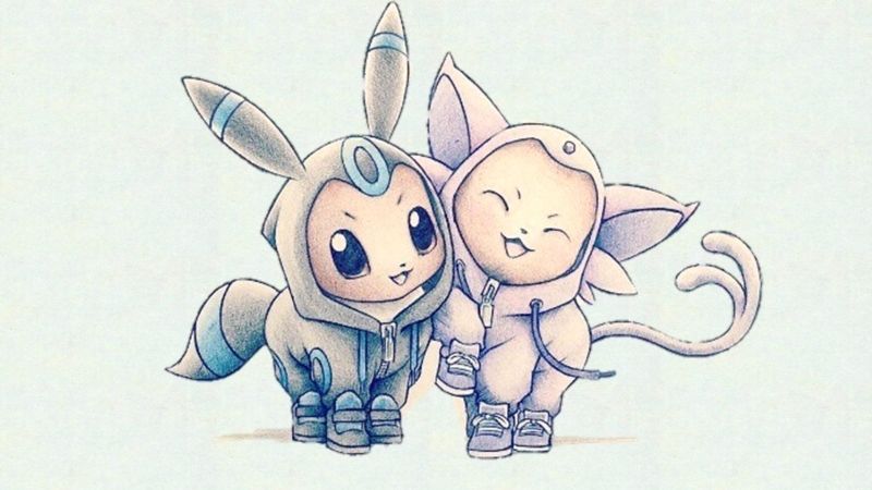 Chibi ảnh Pokemon cute với đôi tai dài ngộ nghĩnh