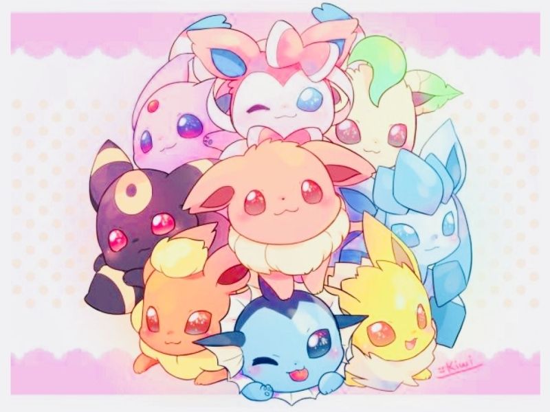 Chibi ảnh Pokemon cute cùng Bulbasaur đáng yêu