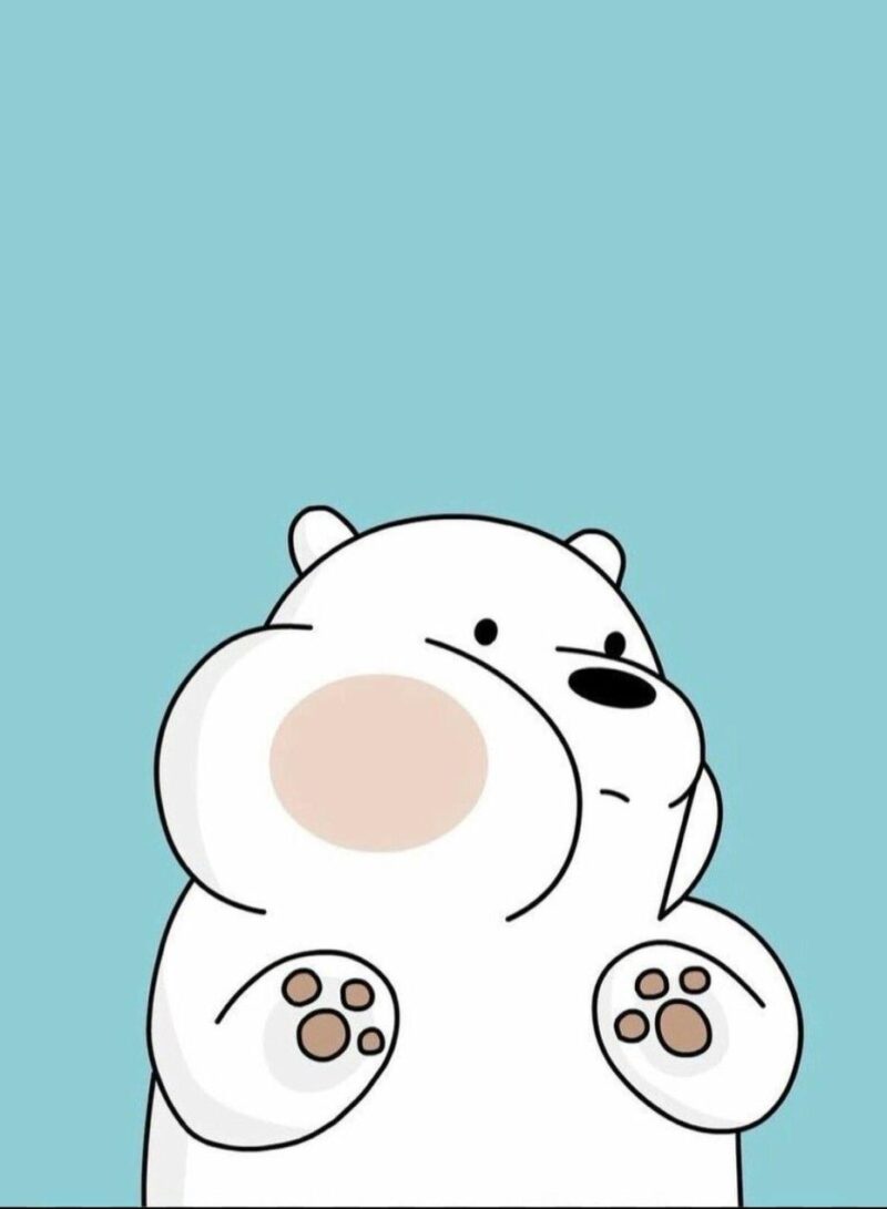 Hình nền gấu cute hoạt hình cho điện thoại 11
