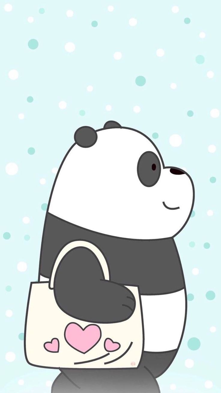 Hình nền gấu cute hoạt hình cho điện thoại 12
