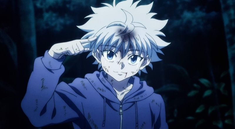 Hình ảnh Killua avatar, kết hợp hoàn hảo giữa ngầu và cute.