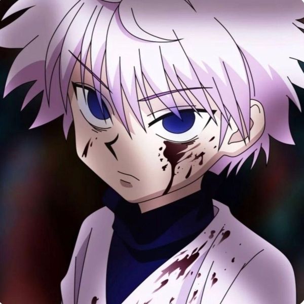 Killua avatar với ánh mắt sắc lạnh, nổi bật mọi góc nhìn.