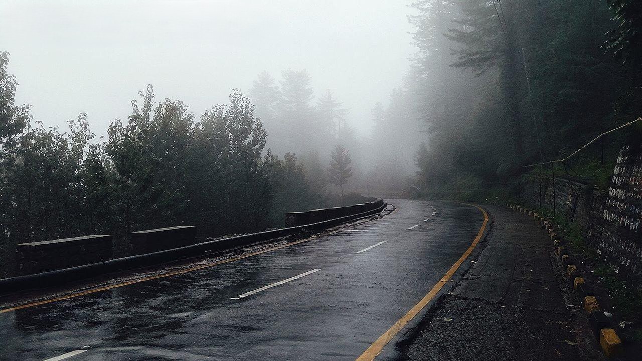 Phong cảnh con đường dẫn vào thung lũng sương mù 9