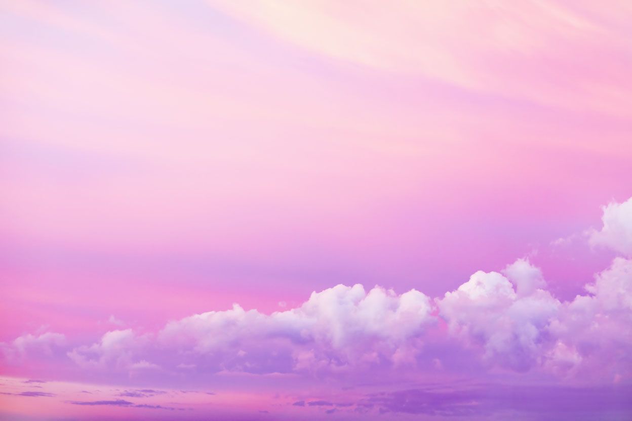 Phong cảnh đám mây màu hồng lãng mạn 12