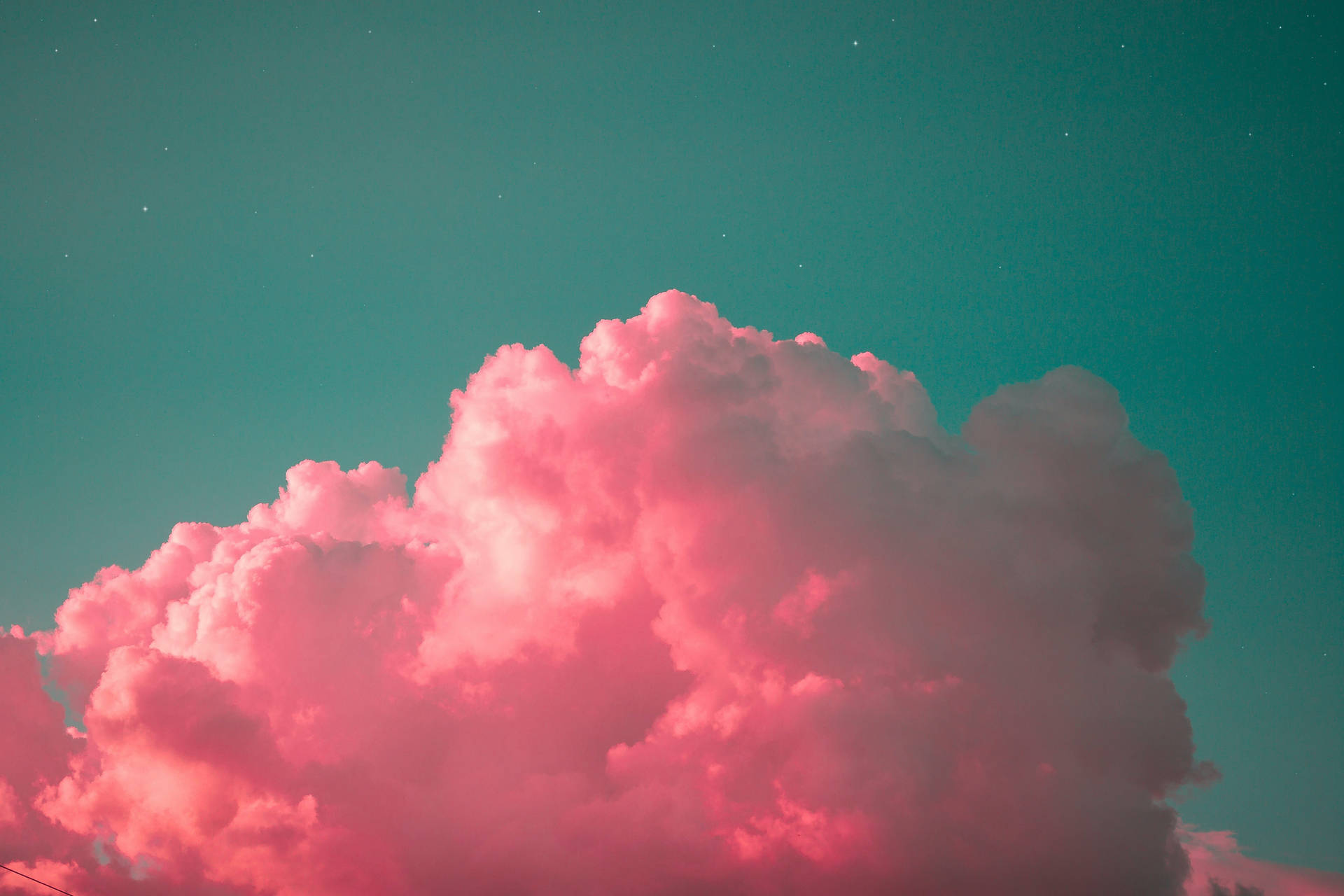 Phong cảnh đám mây màu hồng lãng mạn 30
