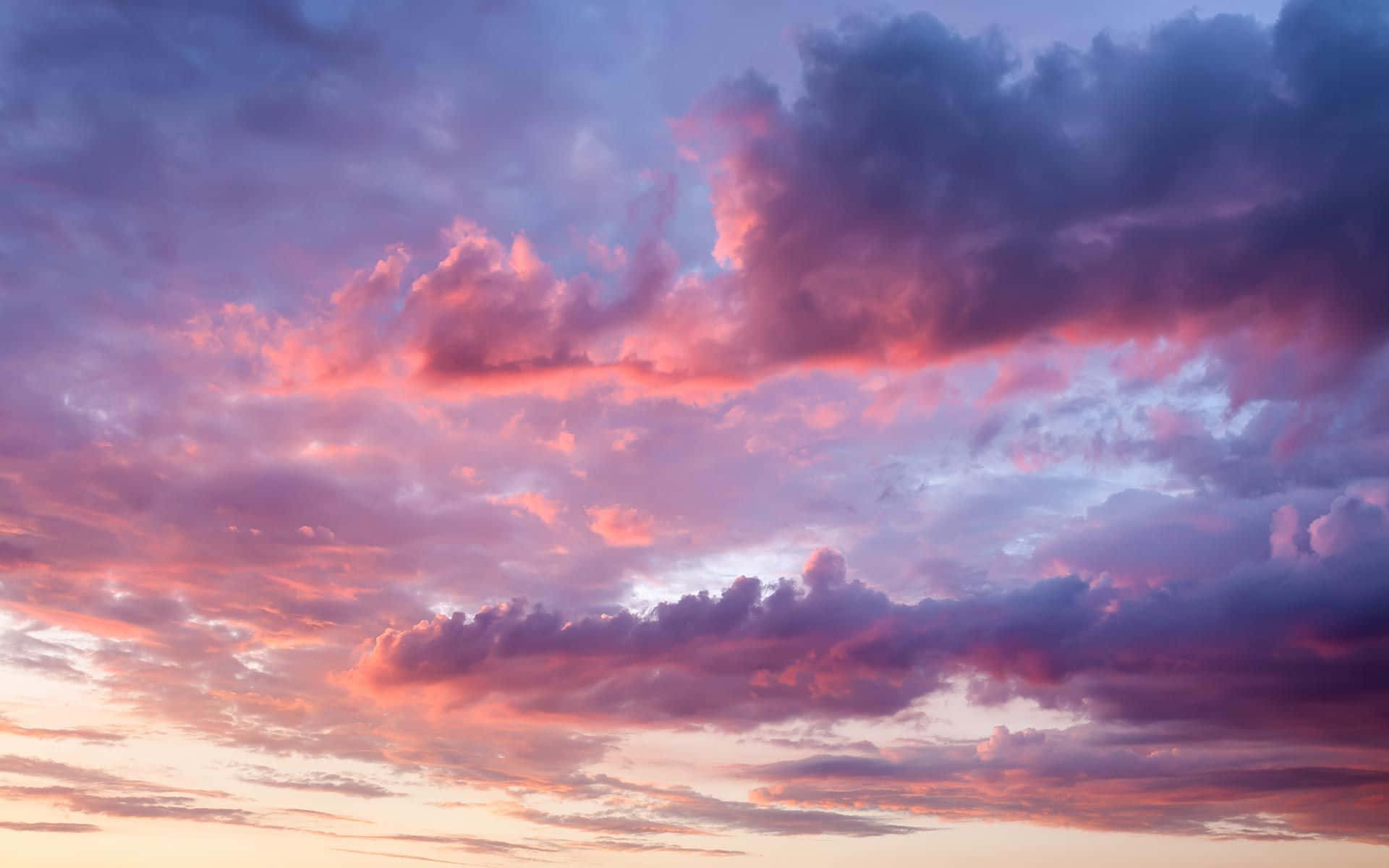 Phong cảnh đám mây màu hồng lãng mạn 44