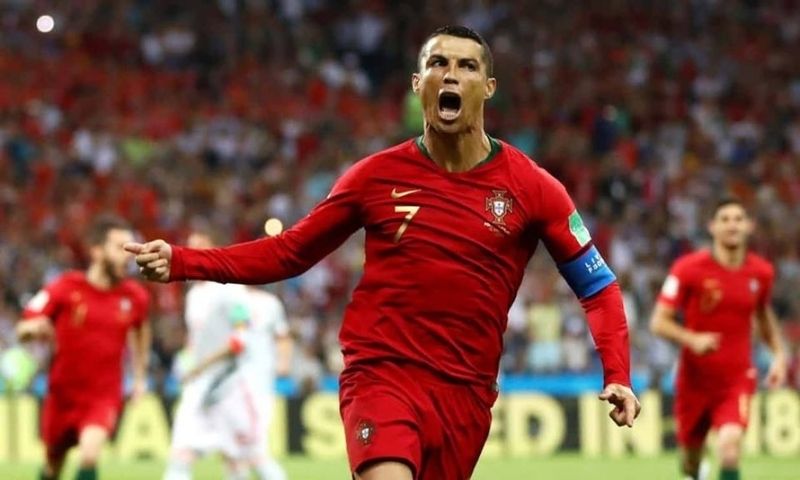 Hình ảnh Ronaldo ăn mừng chiến thắng
2