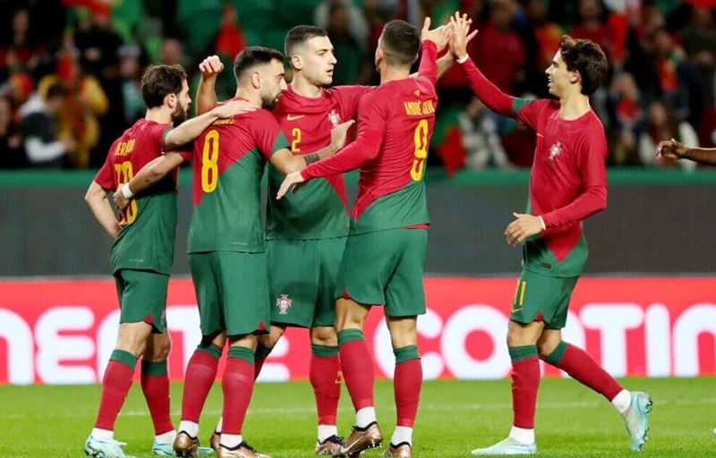 Ảnh các cầu thủ đội tuyển Bồ Đào Nha thi đấu  4