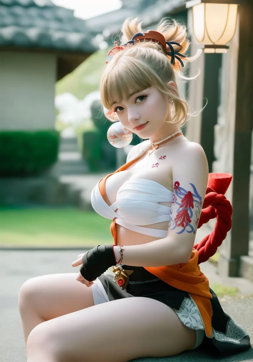 Tận hưởng vẻ đẹp ngọt ngào trong ảnh gái cosplay hầu gái.