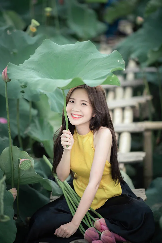 Nụ cười đẹp trong ảnh gái xinh cười làm ai cũng mê đắm.