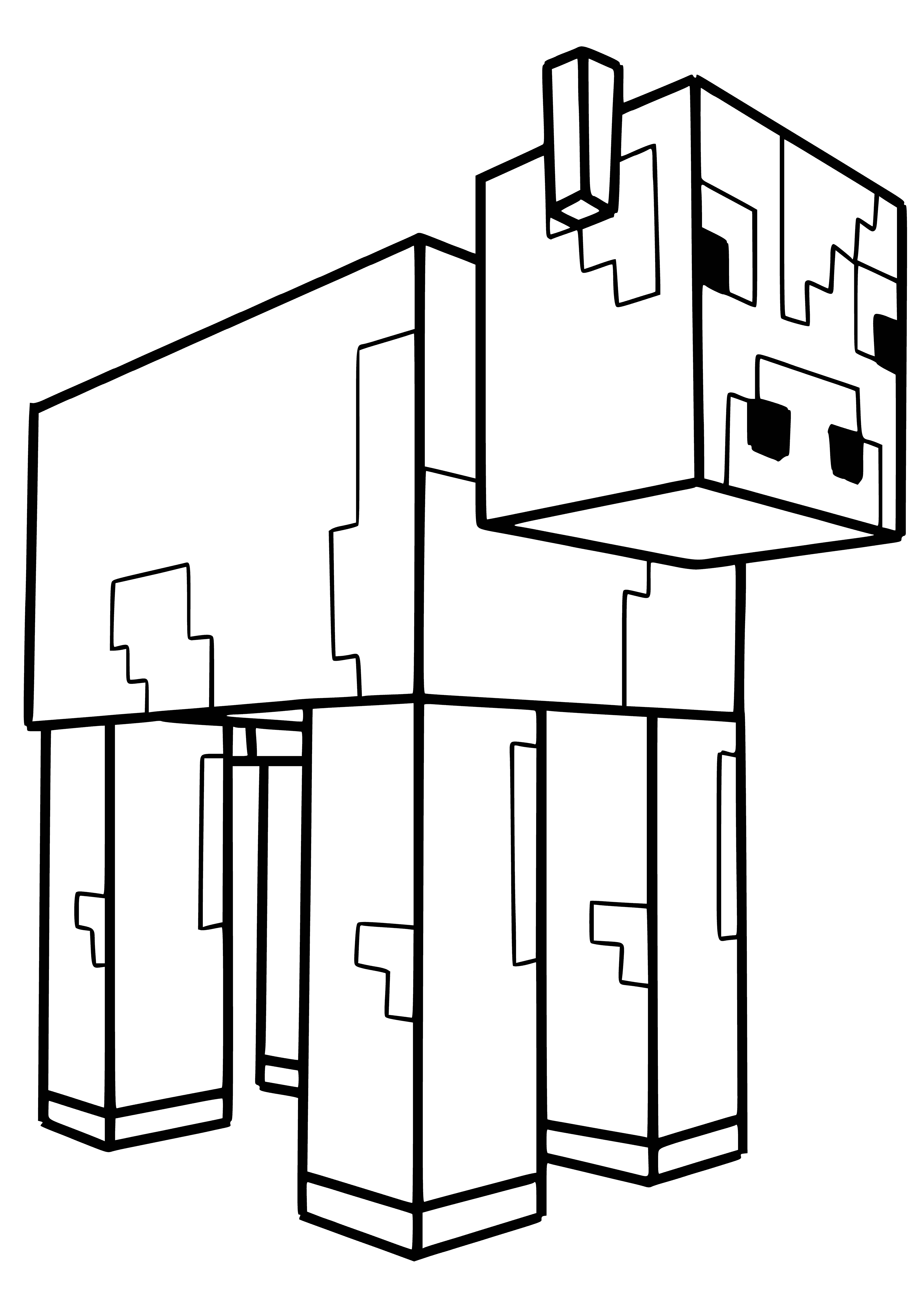 Bộ tranh tô màu Minecraft sáng tạo và đẹp mắt 14