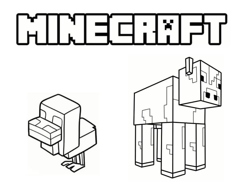 Bộ tranh tô màu Minecraft sáng tạo và đẹp mắt 15