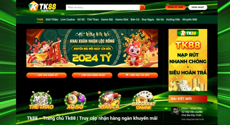 Truy cập link đăng ký TK88