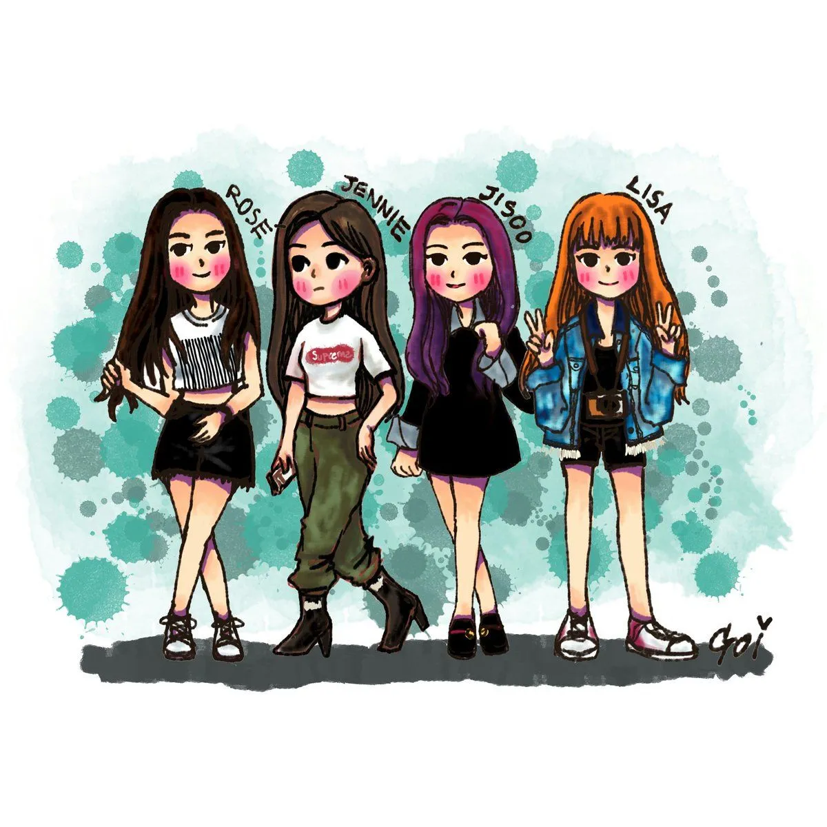 ảnh chibi Blackpink 27